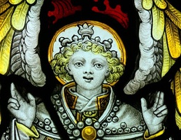 image detail from the Kempe window